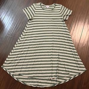 Short Sleeve Striped Dress